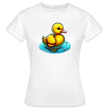 Duckling Duck Duck Duck - Women's T-Shirt - white - Front - AI Model Female 172 dark (172cm)