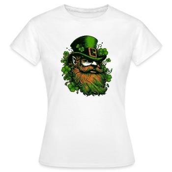 Leprechaun Irland - Frauen T-Shirt - Weiß - Vorne - AI Model Female 172 dark (172cm)
