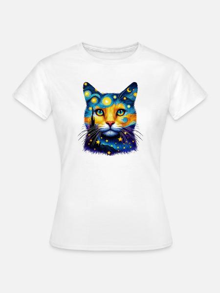 Katze - Frauen T-Shirt - Weiß