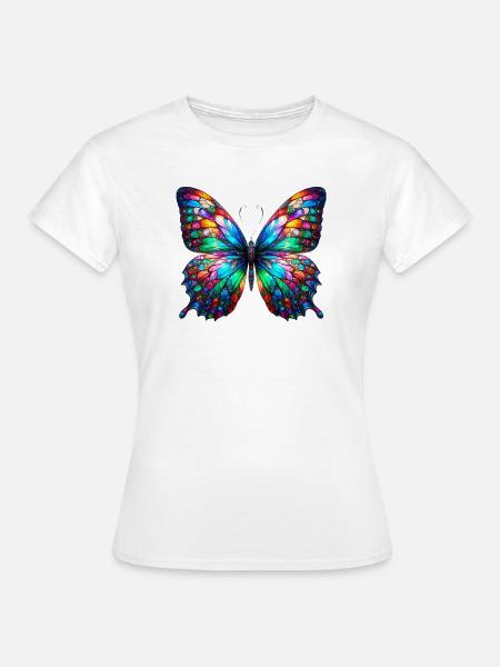 Schmetterling - Frauen T-Shirt - Weiß