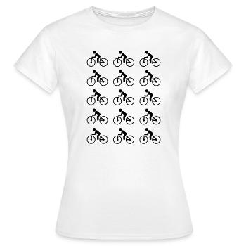 Bicyclette - T-shirt Femme - blanc - Devant - AI Model Female 172 dark (172cm)