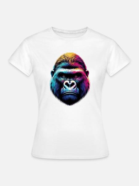 Gorilla - Frauen T-Shirt - Weiß