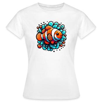 Clownfische - Frauen T-Shirt - Weiß - Vorne - AI Model Female 172 dark (172cm)