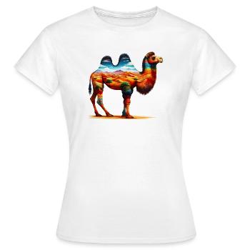 Camel - Women's T-Shirt - white - Front - AI Model Female 172 dark (172cm)