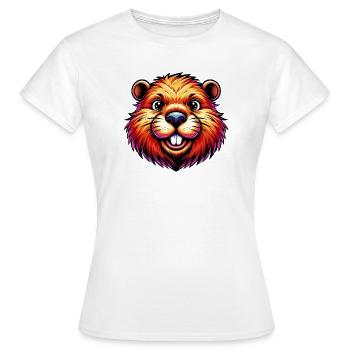 Bieber - Frauen T-Shirt - Weiß - Vorne - AI Model Female 172 dark (172cm)