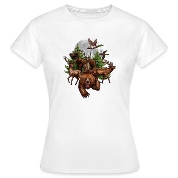 T-shirt pour une idée de cadeau chasseur-chasseur - T-shirt Femme - blanc - Devant - AI Model Female 172 dark (172cm)