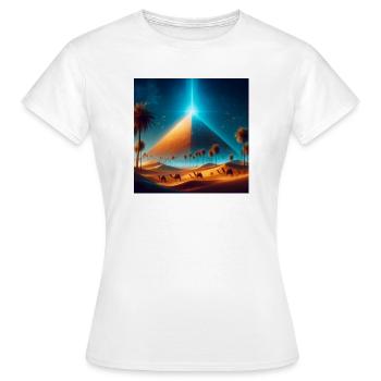Pyramid 5 - Women's T-Shirt - white - Front - AI Model Female 172 dark (172cm)