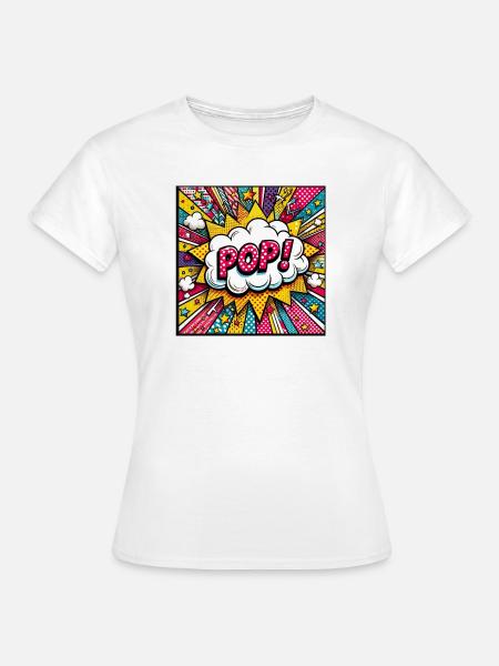 Pop 1 - Frauen T-Shirt - Weiß