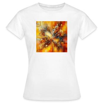 Quadrate 3 - Frauen T-Shirt - Weiß - Vorne - AI Model Female 172 dark (172cm)