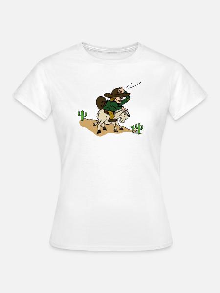 Abenteurer auf Pferd. - Frauen T-Shirt - Weiß