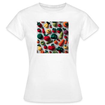 Légumes - T-shirt Femme - blanc - Devant - AI Model Female 172 dark (172cm)