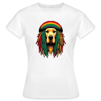 Chien Rasta Jamaïque Jamaïque Jamaïque Jamaïcain - T-shirt Femme - blanc - Devant - AI Model Female 172 dark (172cm)