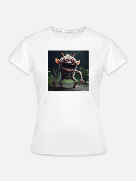 Fröhliches Geschöpf - Frauen T-Shirt - Weiß
