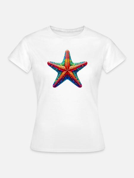 Seestern - Frauen T-Shirt - Weiß