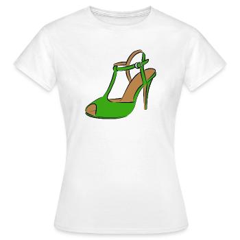 Shoe Women's Shoe - Women's T-Shirt - white - Front - AI Model Female 172 dark (172cm)