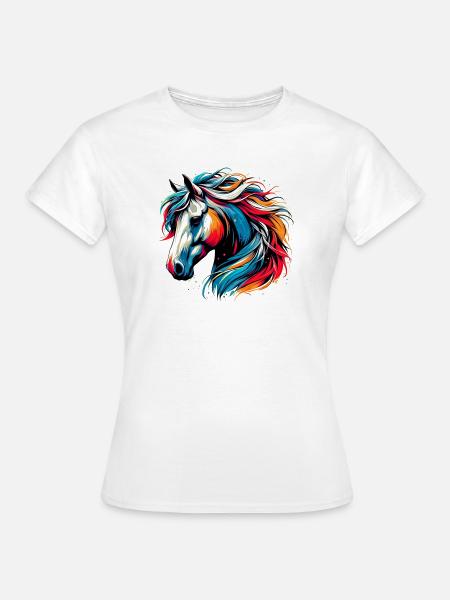 Pferd - Frauen T-Shirt - Weiß