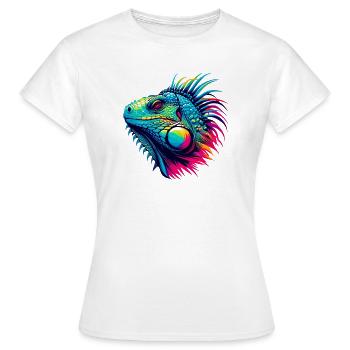 Iguane - T-shirt Femme - blanc - Devant - AI Model Female 172 dark (172cm)