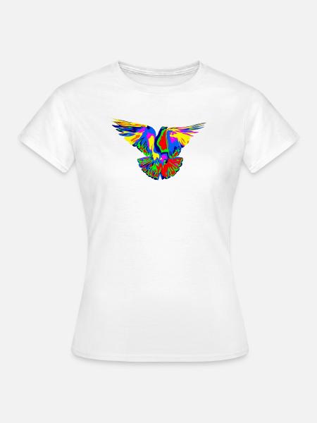 pride bird - Frauen T-Shirt - Weiß
