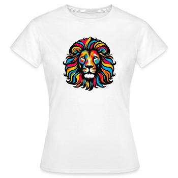 Lion - Women's T-Shirt - white - Front - AI Model Female 172 dark (172cm)