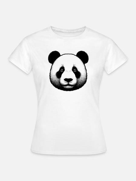 Panda - Frauen T-Shirt - Weiß