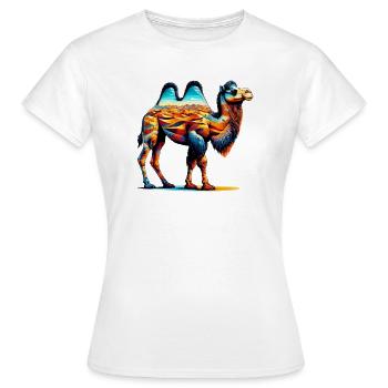 Chameau - T-shirt Femme - blanc - Devant - AI Model Female 172 dark (172cm)