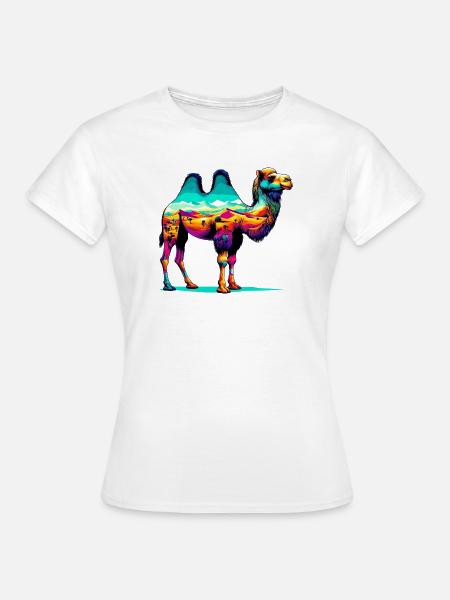Kamel - Frauen T-Shirt - Weiß