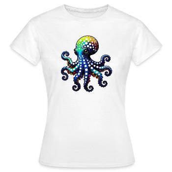 Krake - Frauen T-Shirt - Weiß - Vorne - AI Model Female 172 dark (172cm)