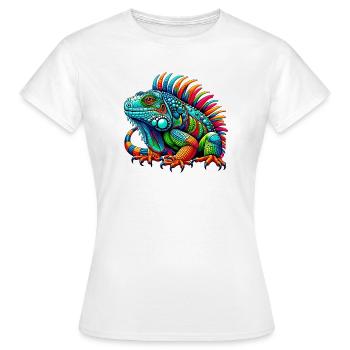 Iguane - T-shirt Femme - blanc - Devant - AI Model Female 172 dark (172cm)