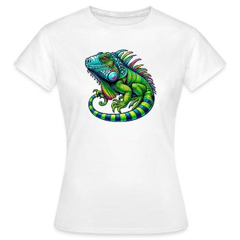 Iguane - T-shirt Femme - blanc - Devant - AI Model Female 172 dark (172cm)