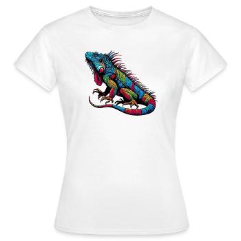 Iguane - T-shirt Femme - blanc - Devant - AI Model Female 172 dark (172cm)