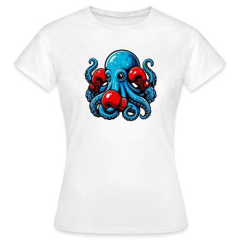Pieuvre - T-shirt Femme - blanc - Devant - AI Model Female 172 dark (172cm)