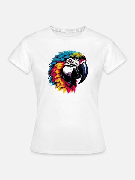 Papagei - Frauen T-Shirt - Weiß