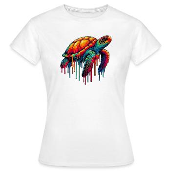 Tortue - T-shirt Femme - blanc - Devant - AI Model Female 172 dark (172cm)