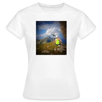 Au Sommet ! - T-shirt Femme - blanc - Devant - AI Model Female 172 dark (172cm)