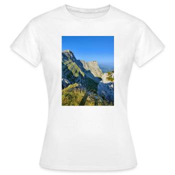 Falaises du Vercors - T-shirt Femme - blanc - Devant - AI Model Female 172 dark (172cm)