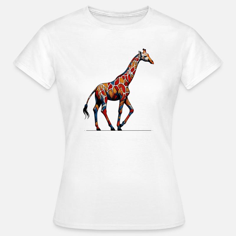 Giraffa - Dame-T-shirt - hvid