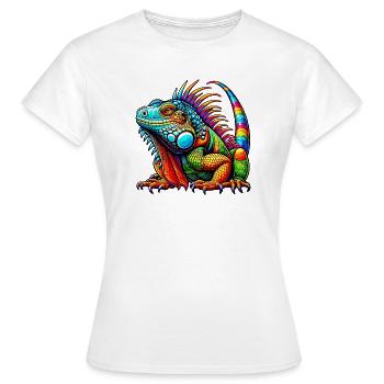 Iguane - T-shirt Femme - blanc - Devant - AI Model Female 172 dark (172cm)