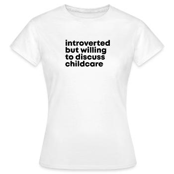 Garde d’enfants Garde d’enfants Garde d’enfants - T-shirt Femme - blanc - Devant - AI Model Female 172 dark (172cm)