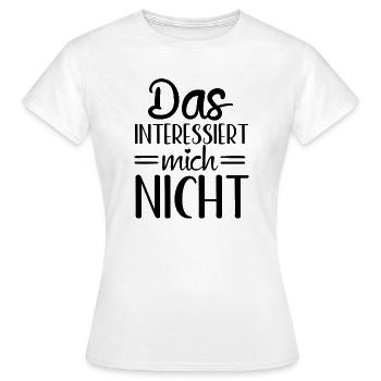 Intérêt intéressant Curieux - T-shirt Femme - blanc - Devant - AI Model Female 172 dark (172cm)