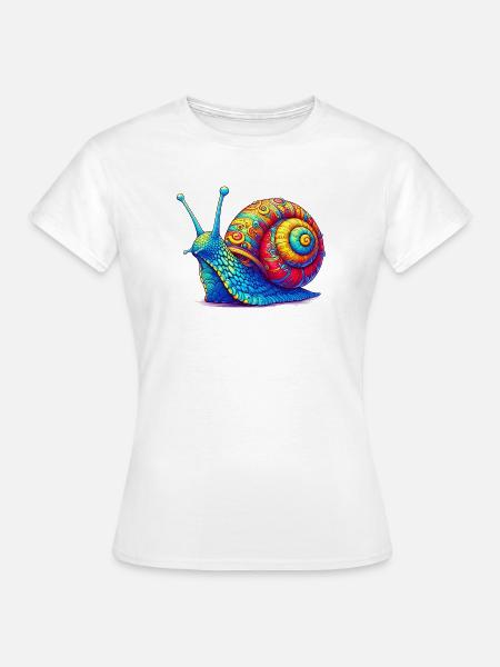 Schnecke - Frauen T-Shirt - Weiß