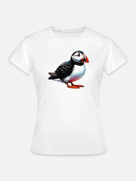 Papageitaucher - Frauen T-Shirt - Weiß