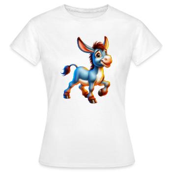 Donkey Mule - Women's T-Shirt - white - Front - AI Model Female 172 dark (172cm)