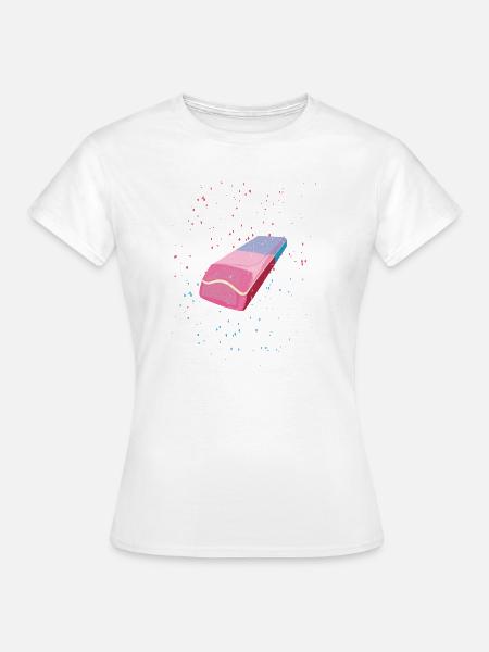 Eraser | Radiergummi - Frauen T-Shirt - Weiß
