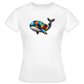 Arlequin plongeur - T-shirt Femme - blanc - Devant - AI Model Female 172 dark (172cm)