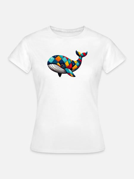 Harlekinwal - Frauen T-Shirt - Weiß