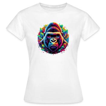 Gorilla - Frauen T-Shirt - Weiß - Vorne - AI Model Female 172 dark (172cm)