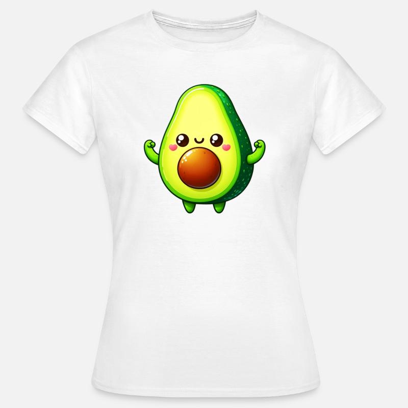 Avocado - T-shirt dam - vit