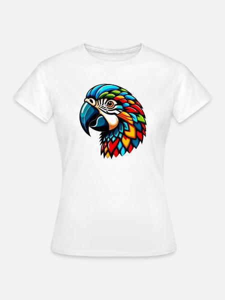 Harlekin Papagei - Frauen T-Shirt - Weiß