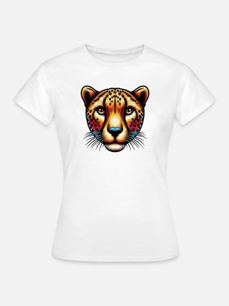Gepard - Frauen T-Shirt - Weiß