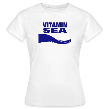 VITAMIN SEA - Women's T-Shirt - white - Front - AI Model Female 172 dark (172cm)
